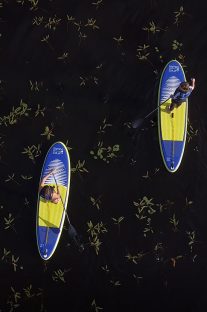 SUP-boarding in Lestijärvi