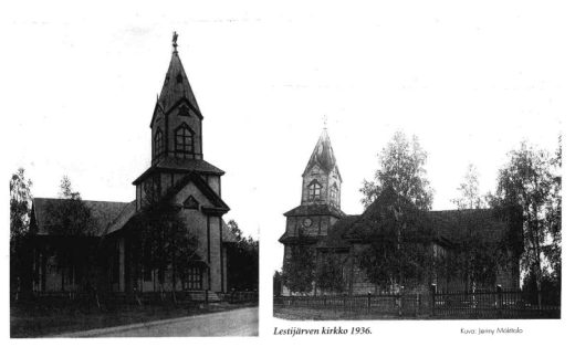 Lestijärven kirkko 1936. 